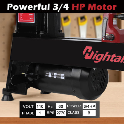 Wood Lathe Machine, 12 x 18 inch, 550W 3/4HP, 5 Speed Settings 680-2770 RPM,Benchtop Lathe with MT2 Drive/Live Center