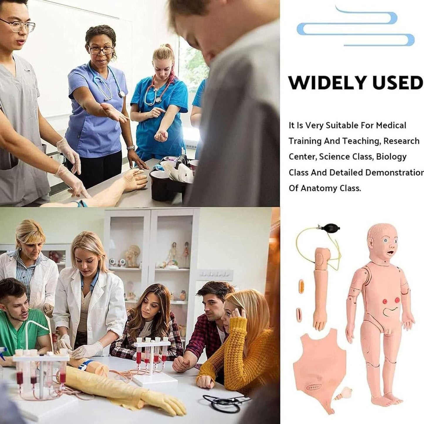 Anal Child N Manikin - Realistic Patient Care Model for Mcal Training