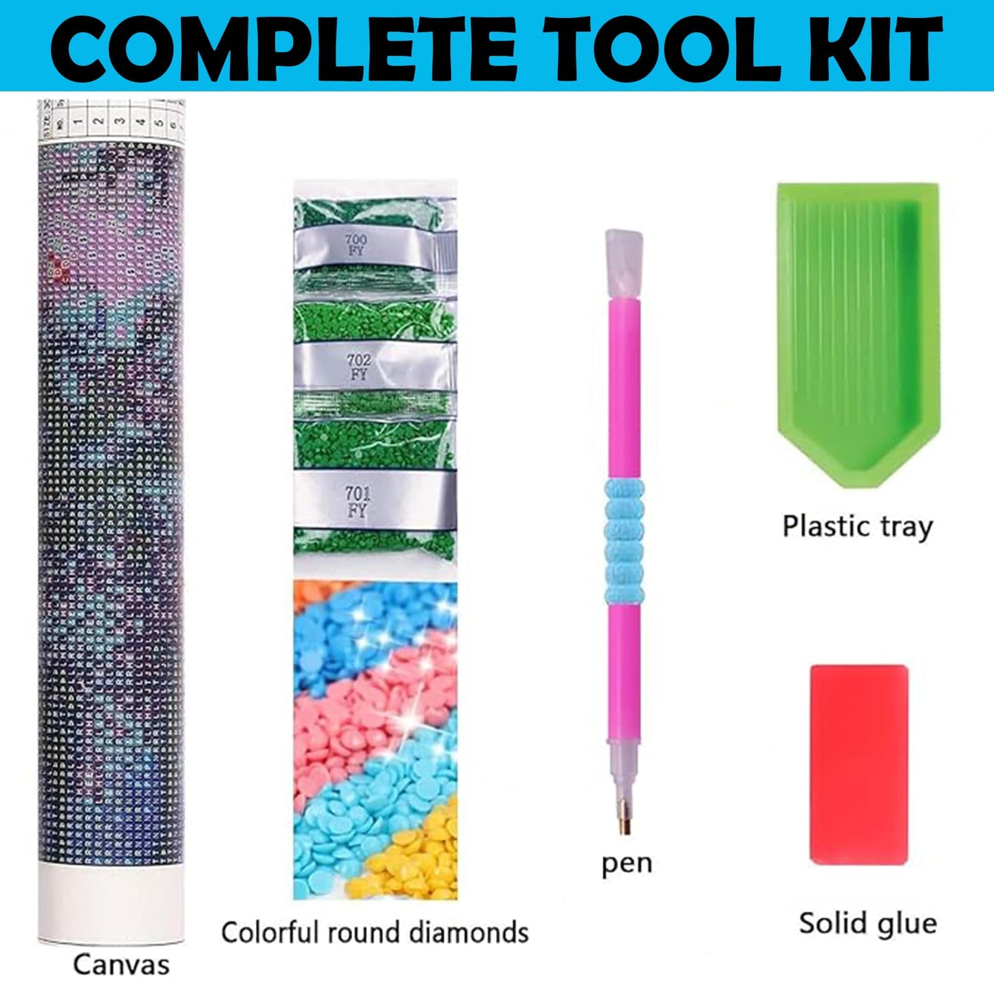 Gikboup Butterfly Diamond Art Kits Magical 5D Full Round Drill Diamond Painting for Adults Beginners, Perfect Relaxing Gift DIY Gem Art for Home Wall Decor 16"x12".
