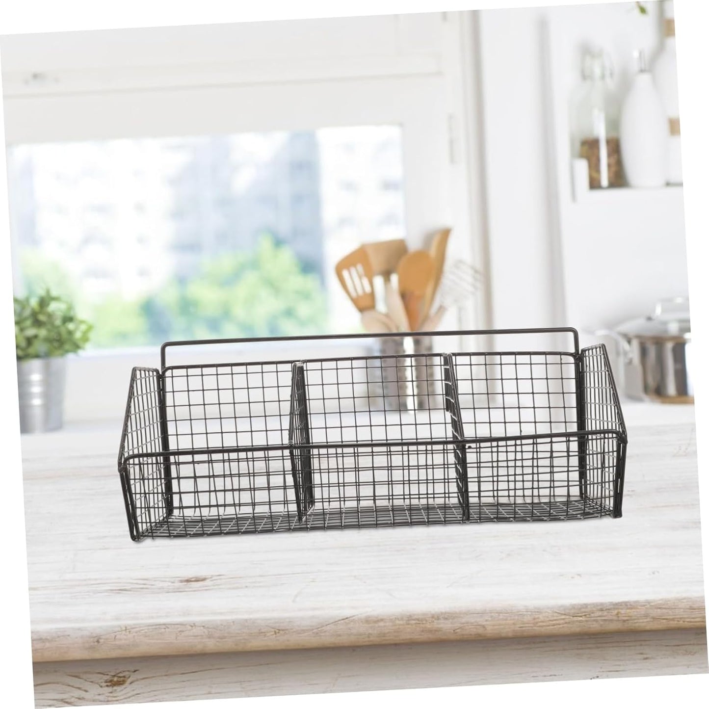 Storage Box Drain Basket Wall Shelf, Single Layer Seasoning Box Organizer for Household and Kitchen