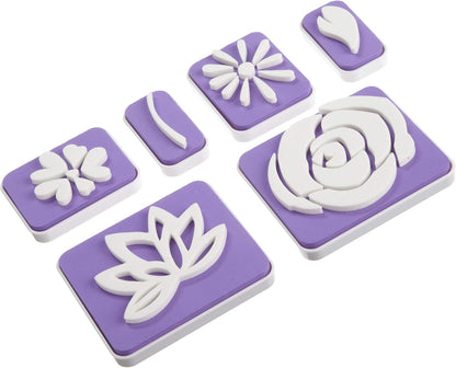 Wilton 6-Piece Flower Stamp Set