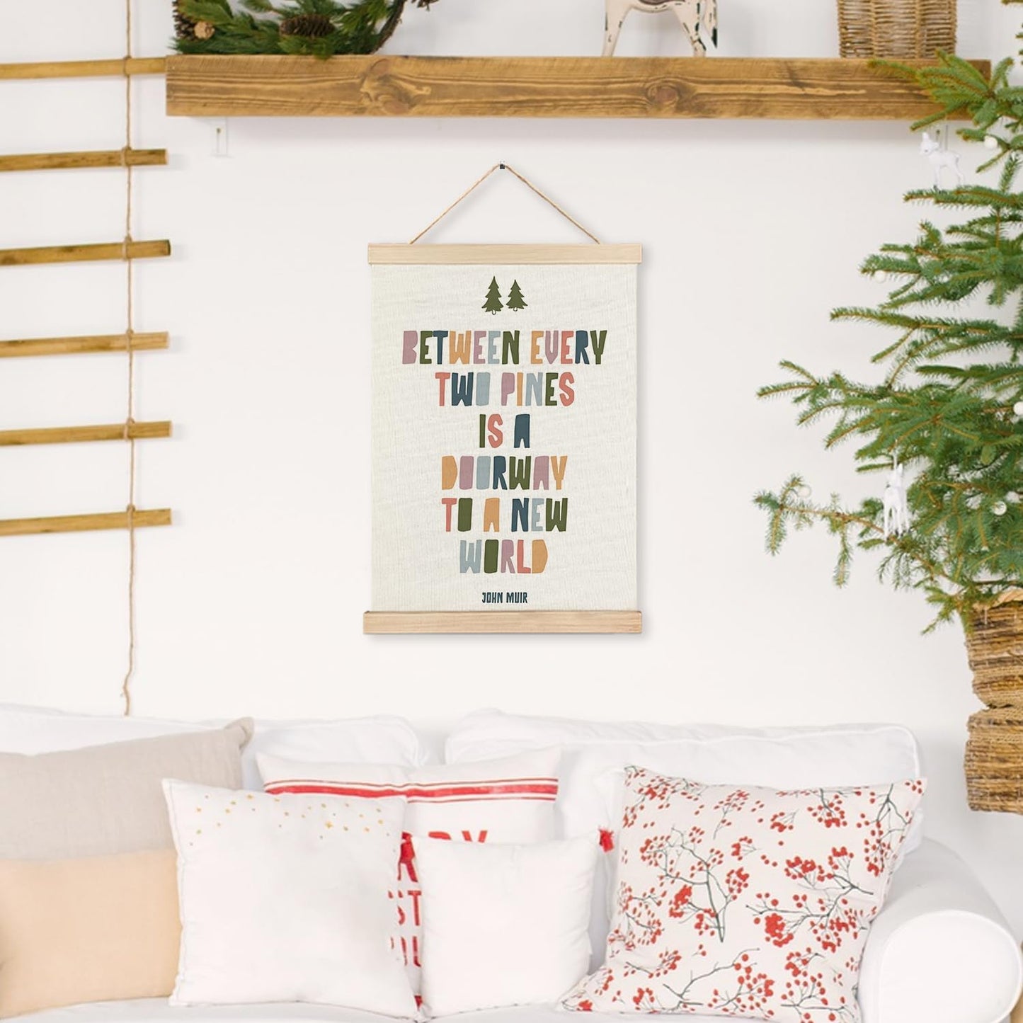 12x16 Inches RYYCDOI Woodland Nursery Decor, John Muir Quote Kids Adventure Nursery Wall Art Poster, Boho Kids Room