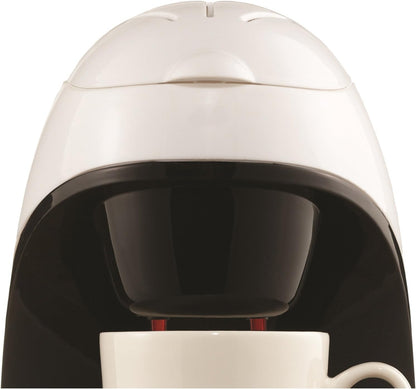 Brentwood TS-112W Coffee Maker with Ceramic Mug, Single Serve, White