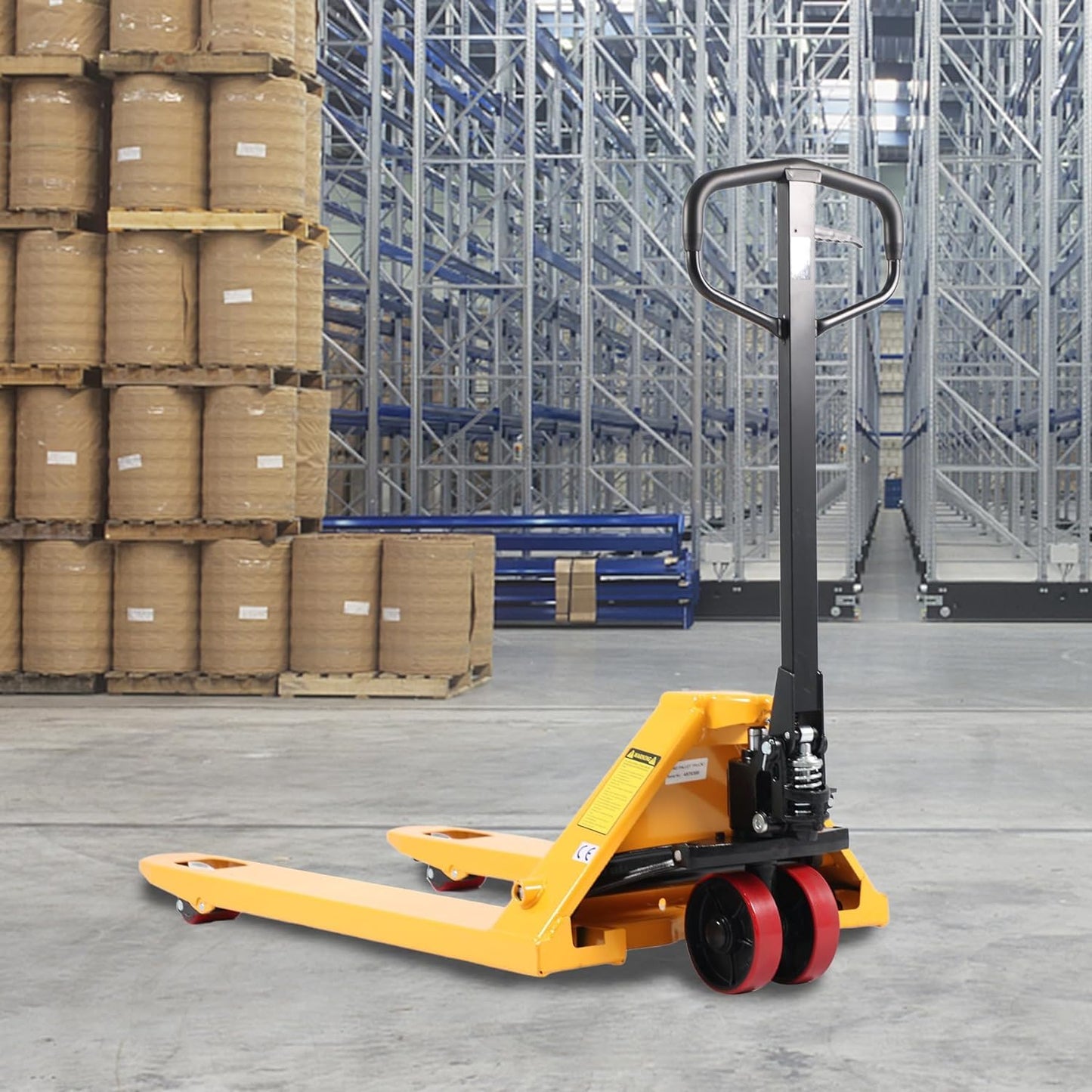 APOLLOLIFT Pallet Jack, Industrial Standard Duty Pallet Jack Truck 6600lbs Capacity 48” L×27” W Fork Size with Extra Stopper