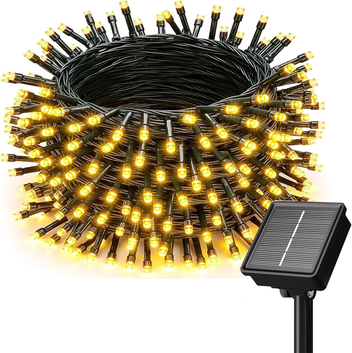 1 Pack 46 120 8 Solar String Lights Outdoor, FT LED Solar Tree Lights Waterproof with Lighting Modes, Outdoor Solar
