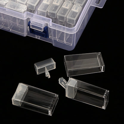 MANCHAP 120 Grids Diamond Storage Containers, Art Craft Beads Organizer Box for Beads, Rhinestones, Painting
