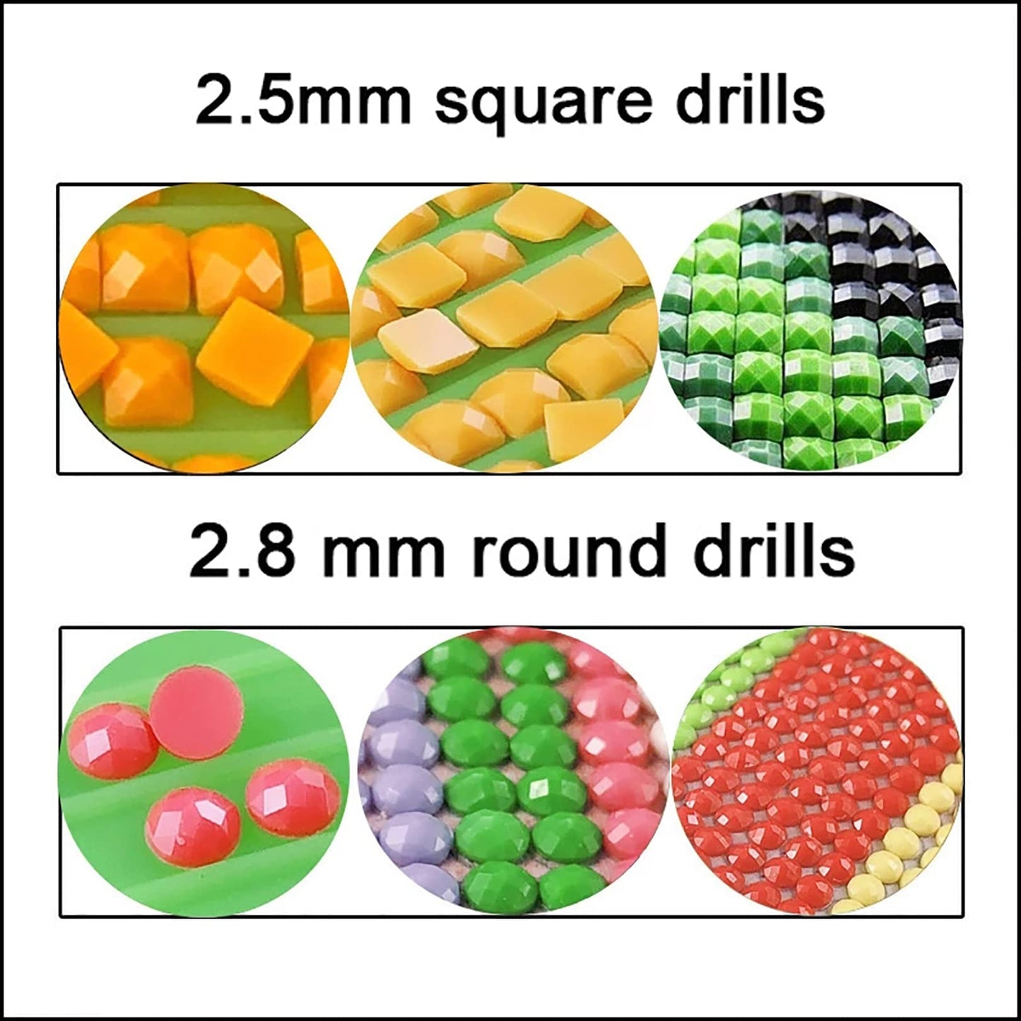 Vilihkc 447 Colors Square Beads for Diamond Painting Accessories,Rhinestones Diamond Painting Beads,Sparkle Rhinestones for Nails Diamond Art Crafts