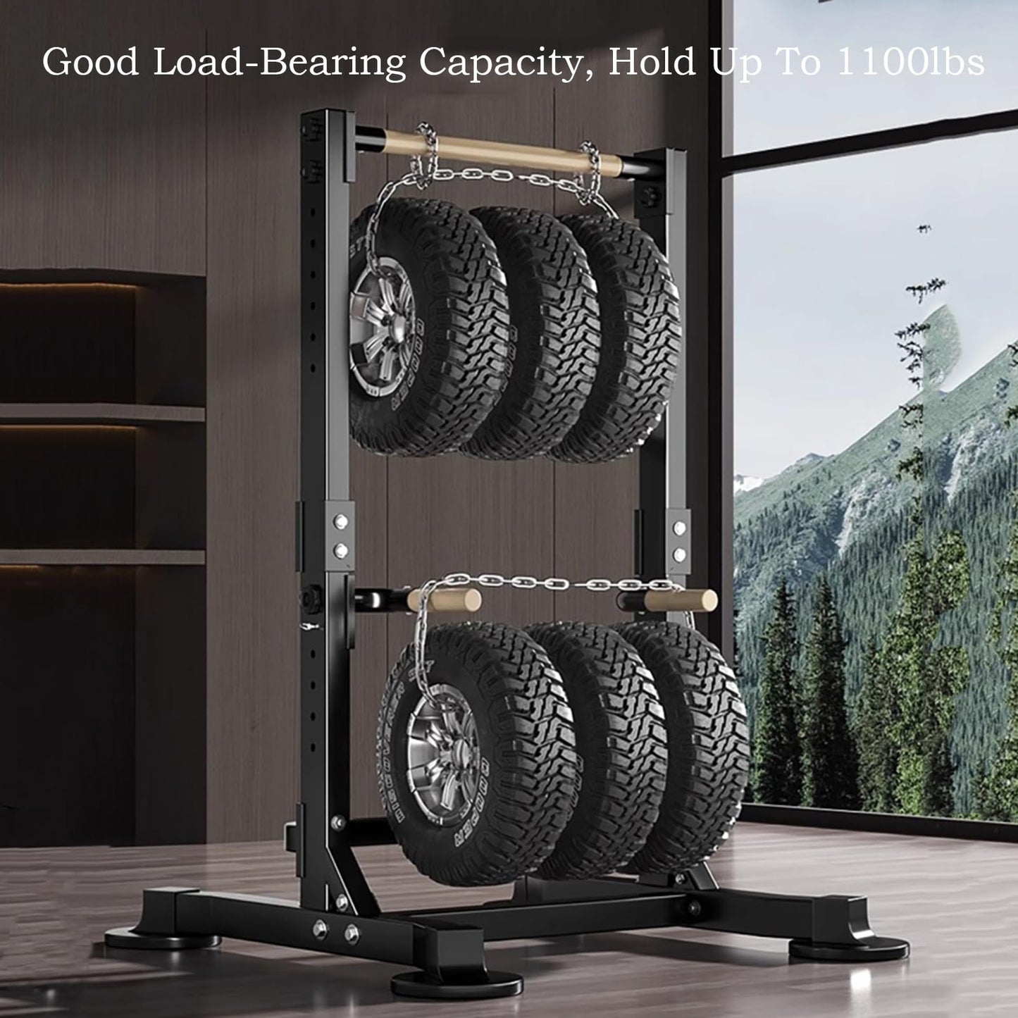 Freestanding Pull Up Bar Power Tower Multifunction Dip Station Adjustable Workout Chin Up Bar Strength Training Equipment Home Gym 1100lbs Support