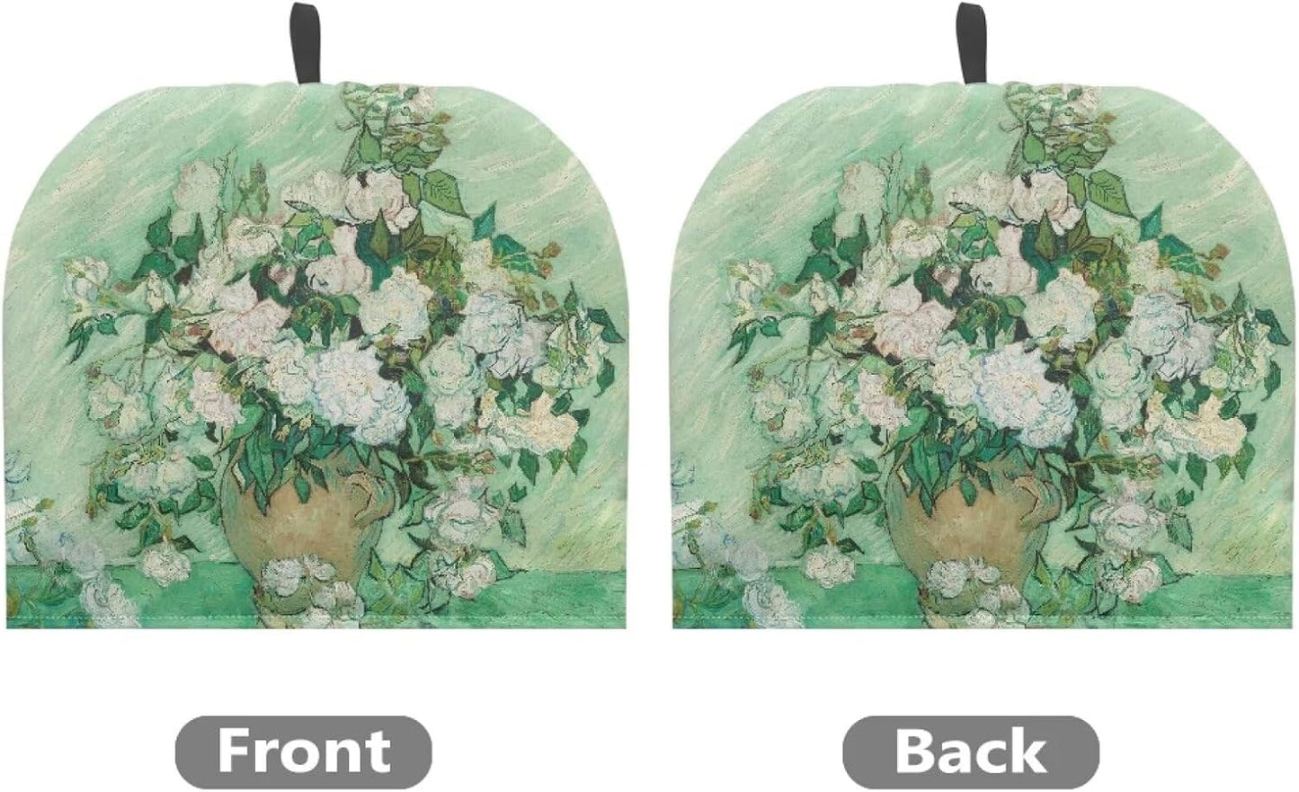 Van Gogh White Rose Tea Cozy: Large Insulated Tea Cosy, Portable Kettle Dust Cover, Easy to Clean for Tea Party