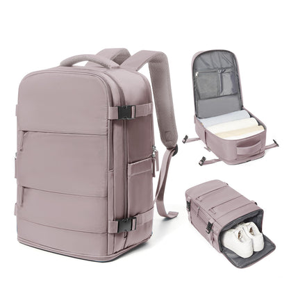 coowoz Travel Backpack Carry On for Women Man Gym Backpacks with Laptop Compartment Mochila de Viaje Teacher Personal Item Backpack Airplane Accessories Must Haves Grey Small