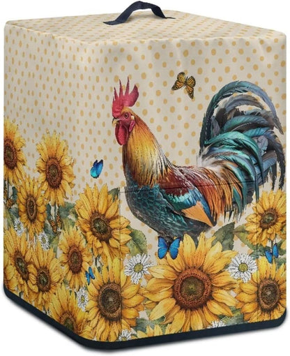 Dust Cover with Pocket for Air Fryer Oven, Protective Dust-Proof Stain Resistant Cover, Easy to Clean, Rooster