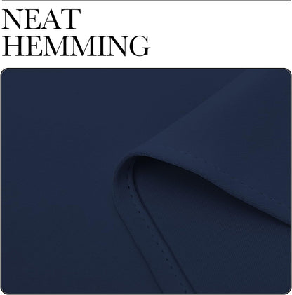 NICETOWN Navy Blackout Curtains - 55" x 90", 2-Piece Grommet Panels for Sunlight Blocking & Modern Design