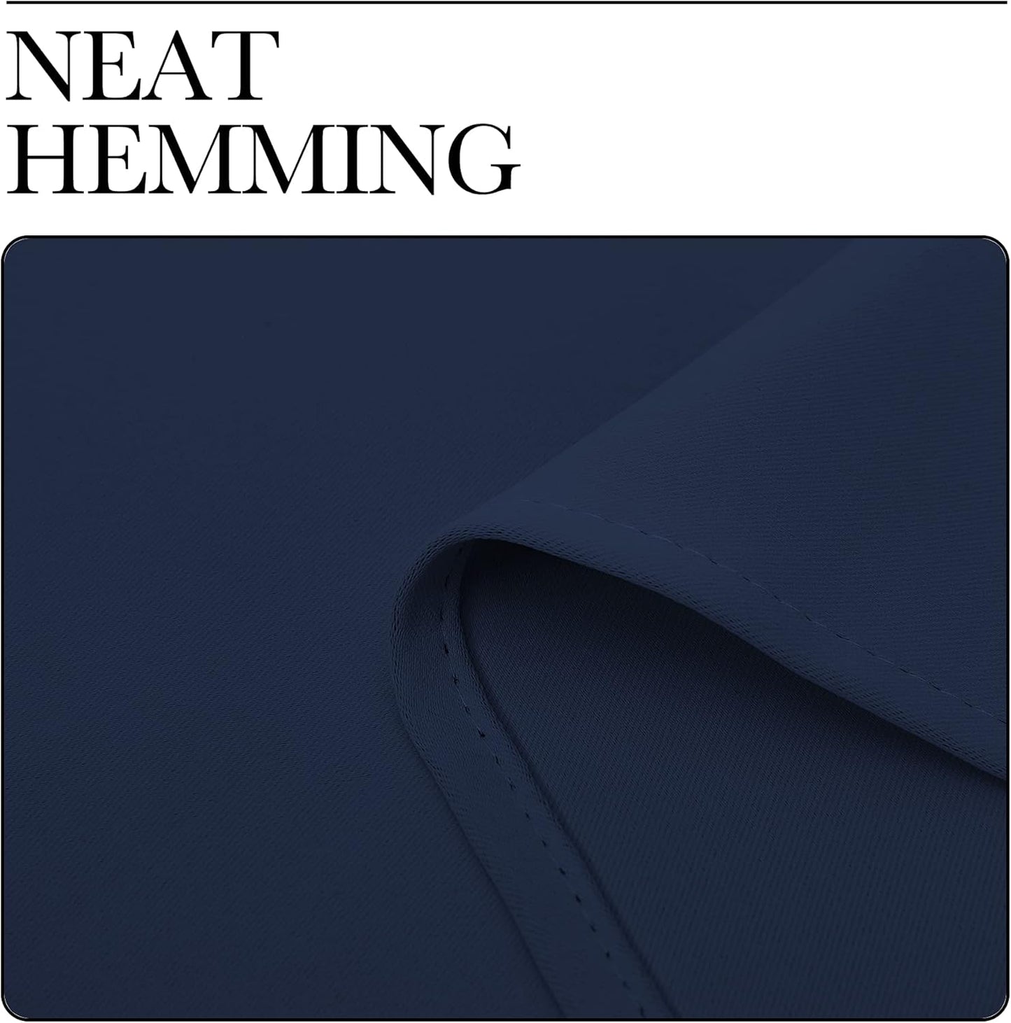 NICETOWN Navy Blackout Curtains - Thermal Insulated Room Darkening Drapes | 55" W x 86" L, Set of 2