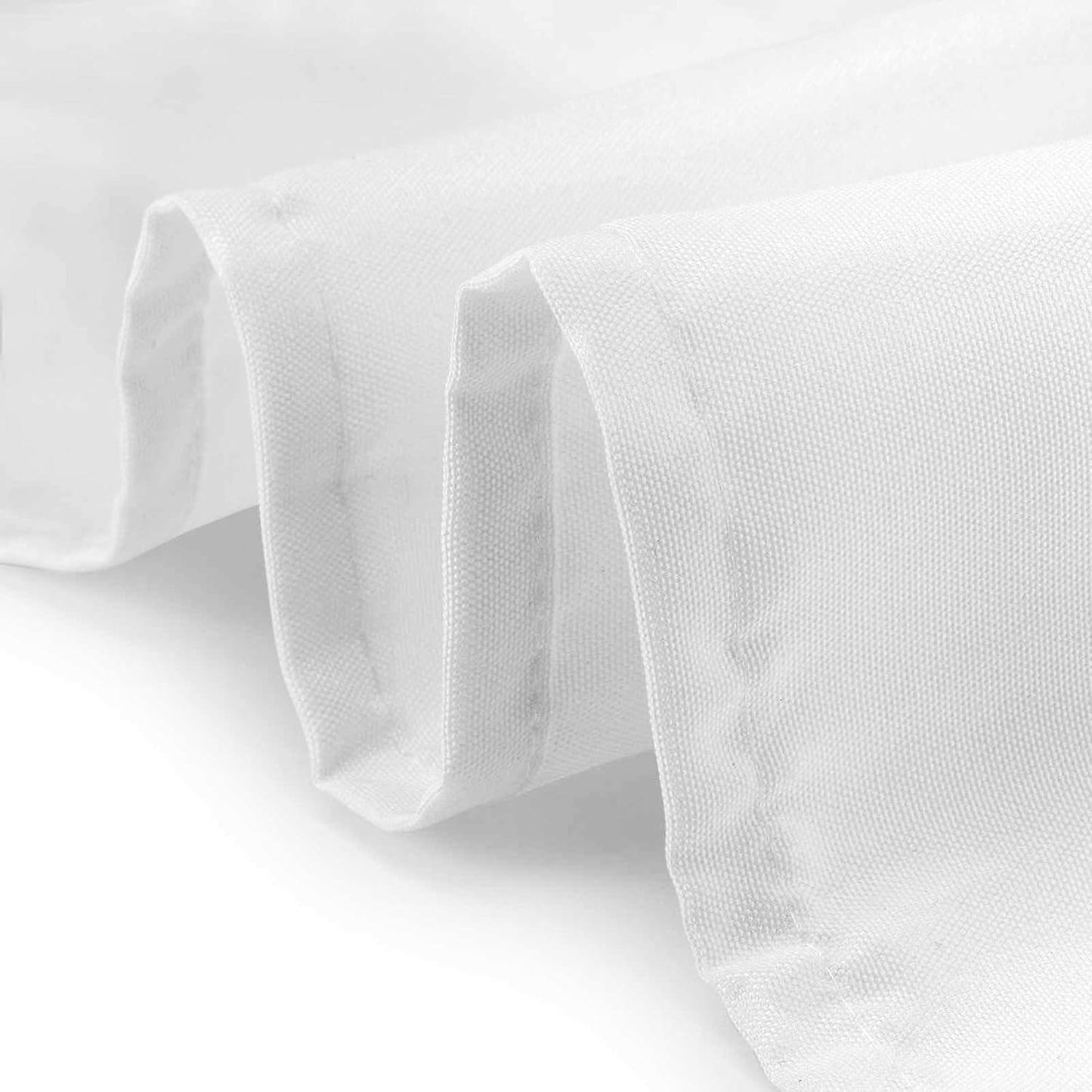 90" Round Premium Tablecloth by Lann's Linens for Wedding/Banquet/Restaurant - White