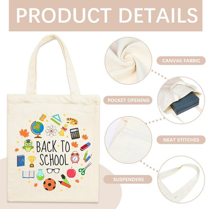 ORJ 50 PCS 13 x 15 Inch Sublimation Blank Canvas Bags Bulk, Tote Bags for Sublimation, Canvas Tote Bags DIY Custom Shopping Bag