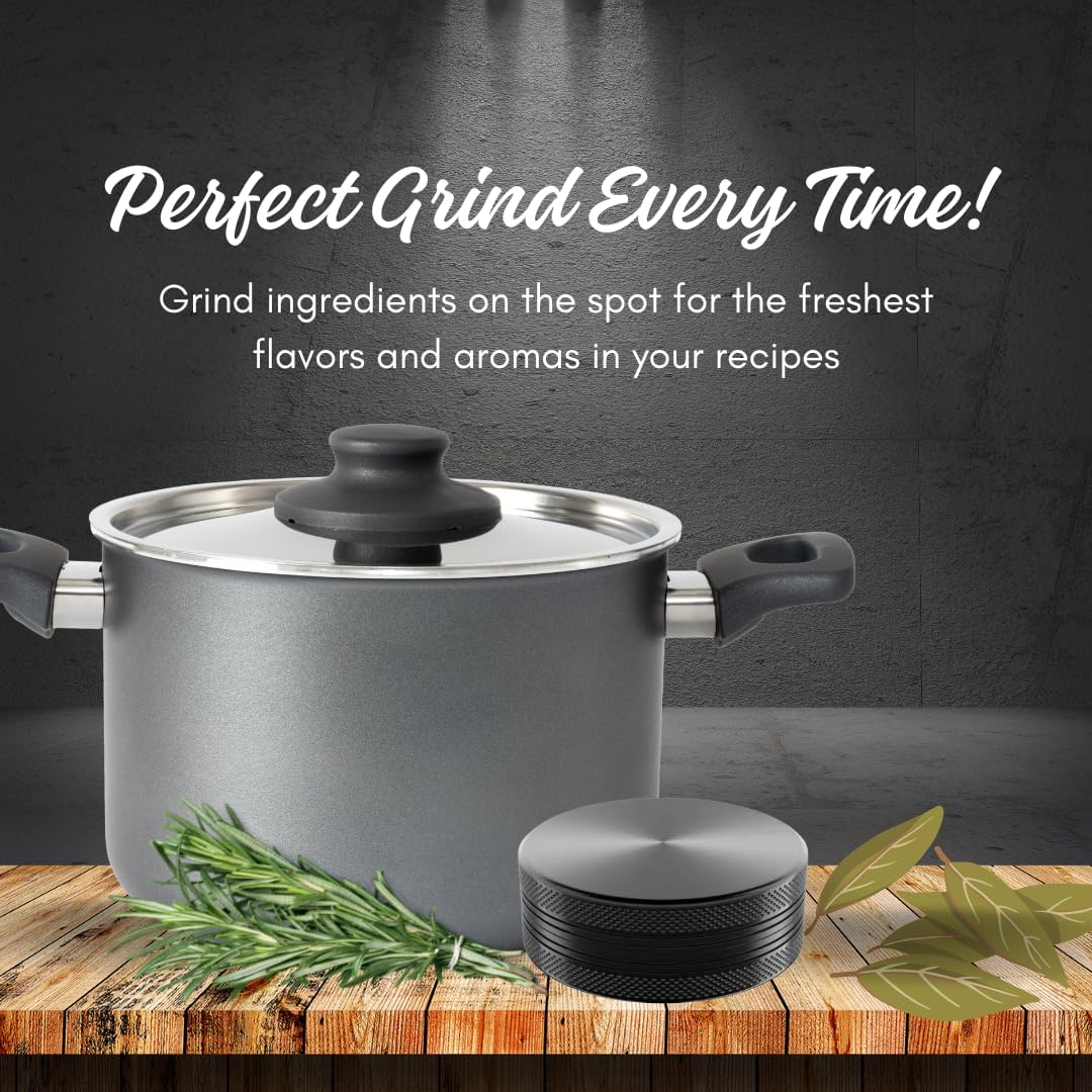 2 4 inch (2, 4 inches) Herb Grinders. Layer Grinder. aluminum alloy metal. Top and Bottom Only. NO Screen Catcher.