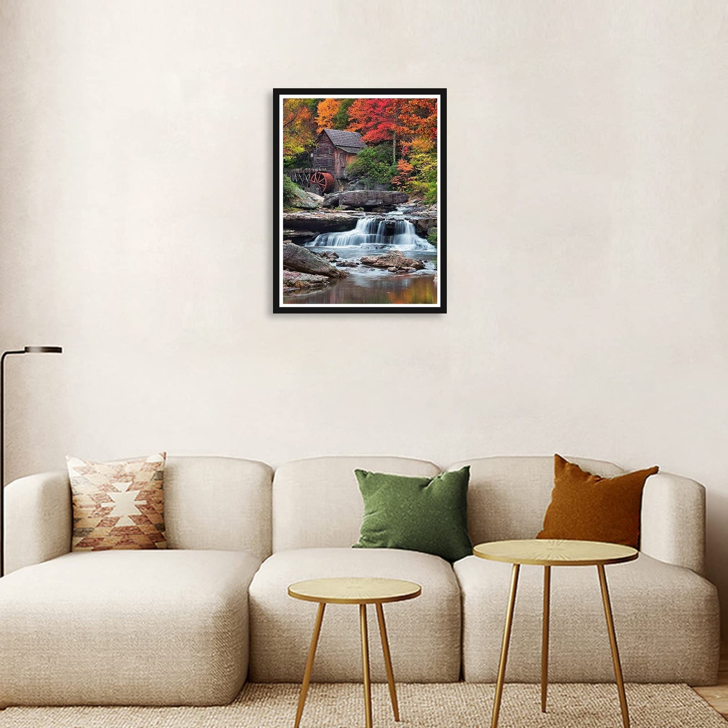Stalente Diamond Painting Kits for Adults, 10 Pack 5D Diamond Art Kits for Beginners Round Full Drill Diamond Painting for Home Wall Decoration Gift 12×16inch, Landscape Waterfall