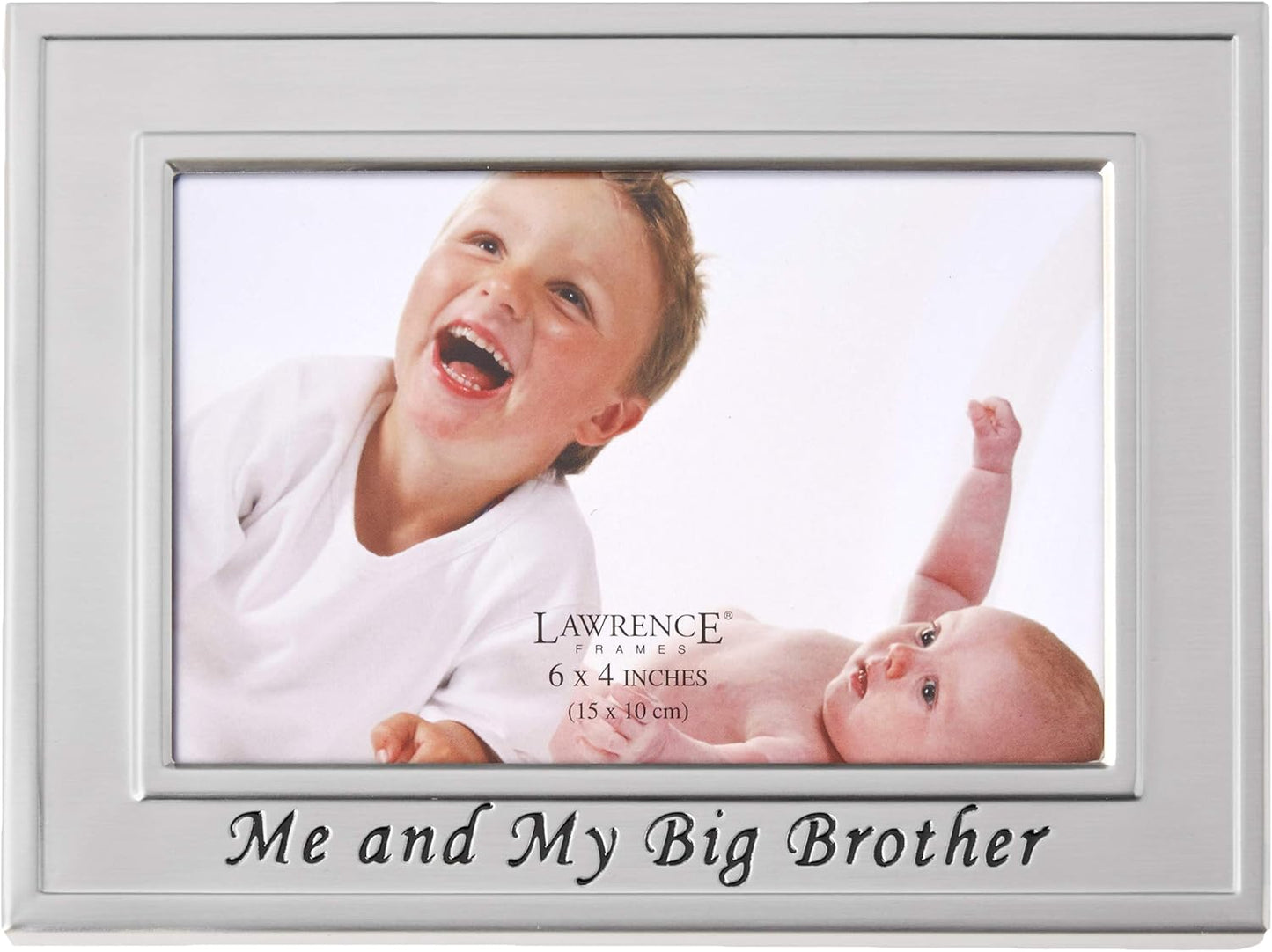 Lawrence Frames Big Brother Silver Plated Picture Frame, 6x4, Me And My Big Brother Design