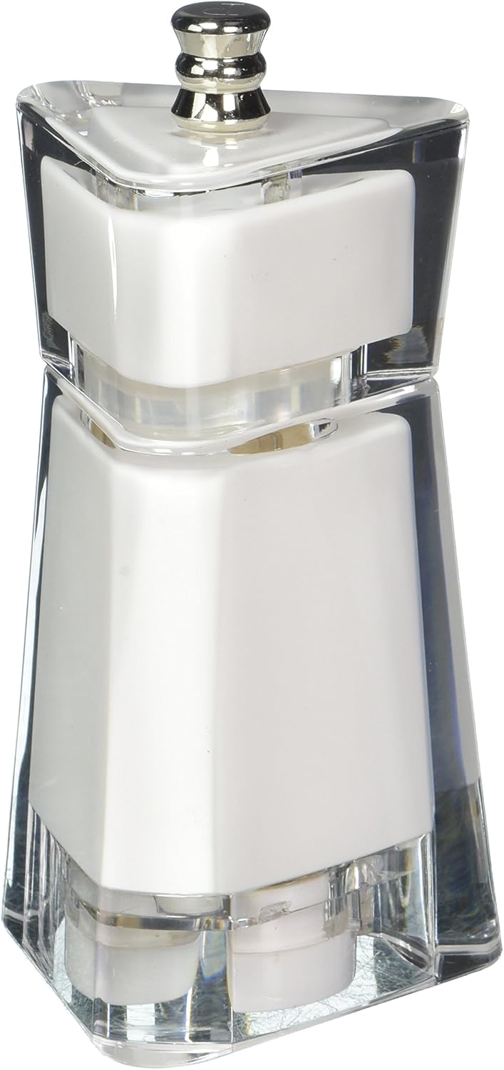 Chef Specialties 4.5 Inch Kate Pepper or Salt Mill - White