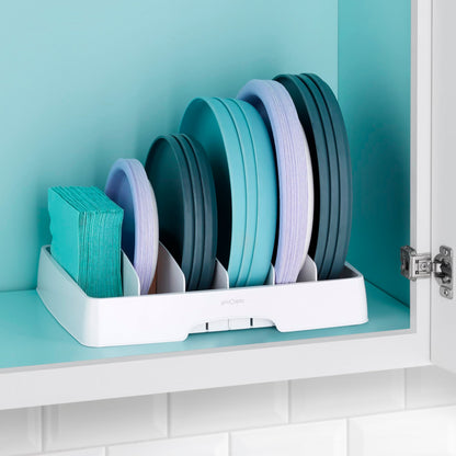 YouCopia StoraLid Adjustable Food Container Lid Organizer for Kitchen Cabinet Storage, Large