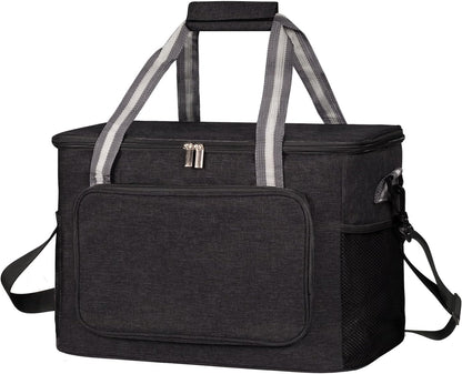 24L 36-Can iknoe Large Cooler Bag Collapsible, Insulated Bags, Leakproof Lunch Cooler Tote with Multi-Pockets for Adult