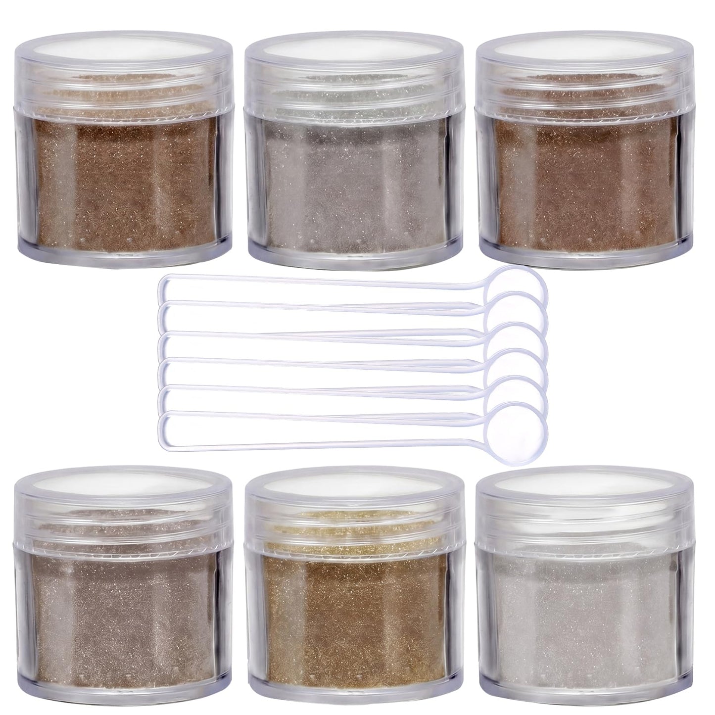Heigble 6 Pcs 0.5 Ounce Embossing Powder Set for DIY Crafts Greeting Cards Making Scrapbooking Wedding Invitations