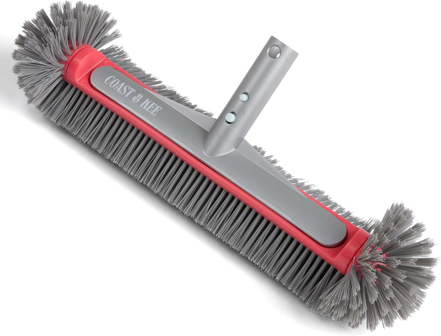 Coast & Kee 10-Rows Swimming Pool Brush Head for Inground & Above Ground Pools | of Nylon Bristles Heavy-Duty Aluminum