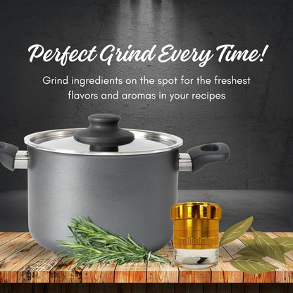 2.5 inch 2.5 Inches 3 Inches) Spice Grinder. herb grinder with jar attached. Jar offers a larger storage capacity.