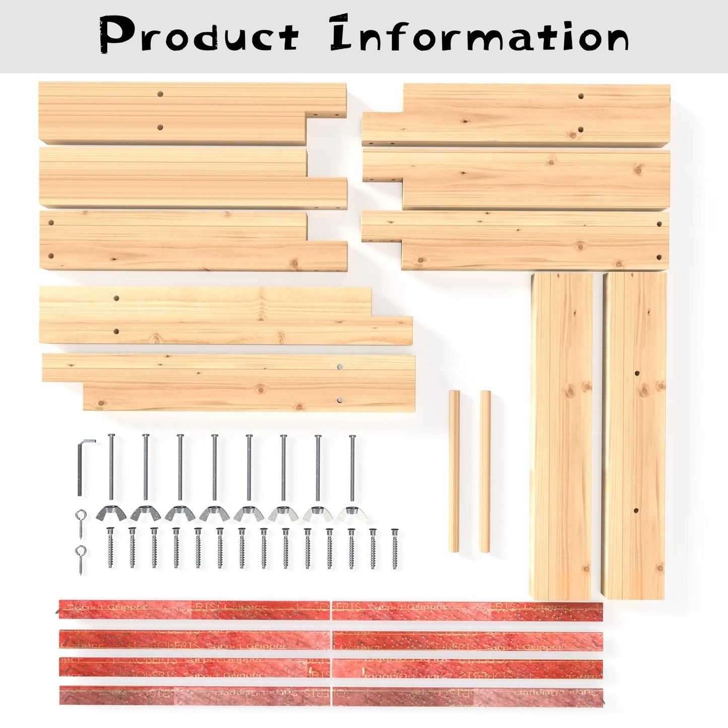Jangker Tufting Frame for Rug Making - Large 27.5'' Rug Making Kit with Carpet Tack Strip