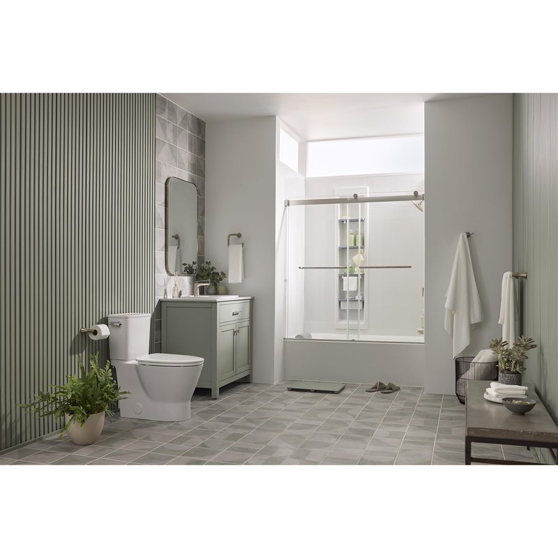American Standard 7061190.295 Aspirations Towel Ring, Brushed Nickel