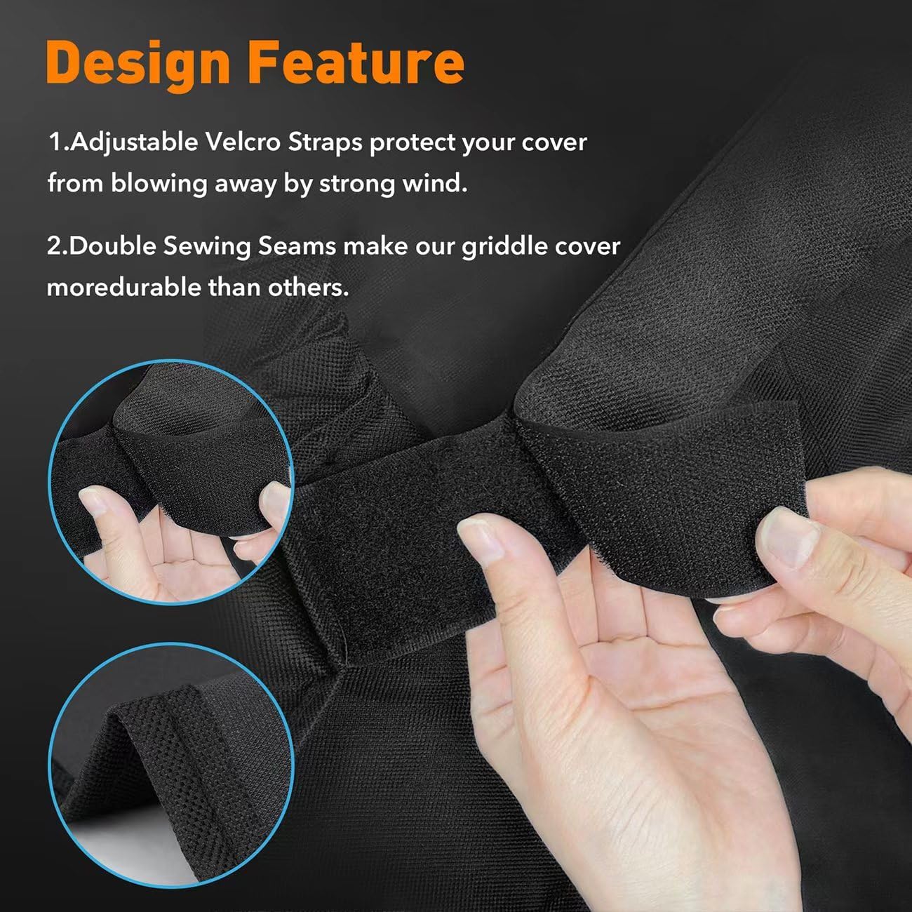 ZBXFCSH Heavy Duty 600D Polyester Cover for Ooni Koda 12 Gas Pizza Oven, Portable Indoor Outdoor Waterproof BBQ Cover.