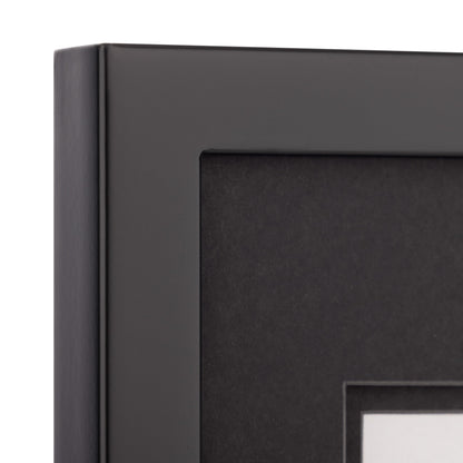Gallery Solutions - Black Wood Wall Frame 11"x14" - Premium Quality - Rectangular Wall Mount - Classic Design for 8"x10" Photos - Ready-to-Hang - Enhance Your Home or Office Décor with this Elegant Frame - Ideal for Showcasing Memories