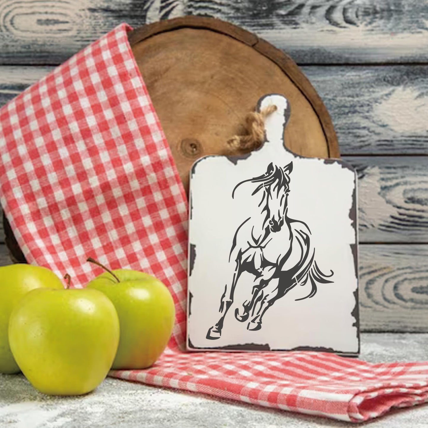 YHSLMH Reusable Horse Stencils - Large Horse Templates for Painting on Wood, Fabric, Canvas & Furniture (10 Designs)