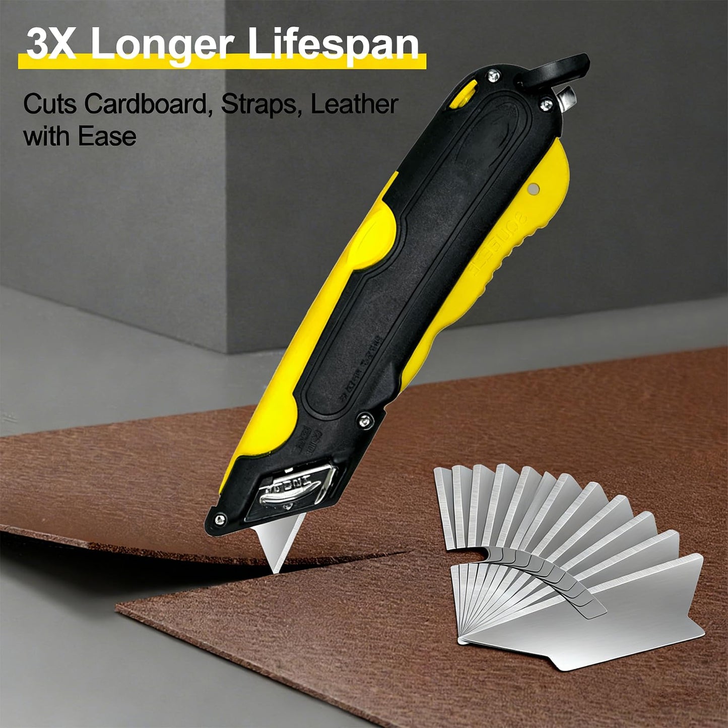 60 Pack Cutter Replacement Blades for Easy Cut, Blade Suitable for Easy Cut/EZ 1000, 1500, 2000, 4000 series and Veltec VC900, VC1000, VC2000, VC4000 safety cutters