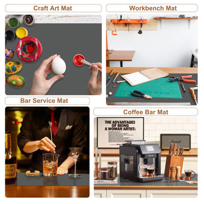 Gartful 78.7" x 15.7" 1.3mm Thick Large Silicone Mat, Heat Resistant Pad for Kitchen Counter, Countertop Protector for Kitchen Island, Table Cover, Workbench Desk, Gray