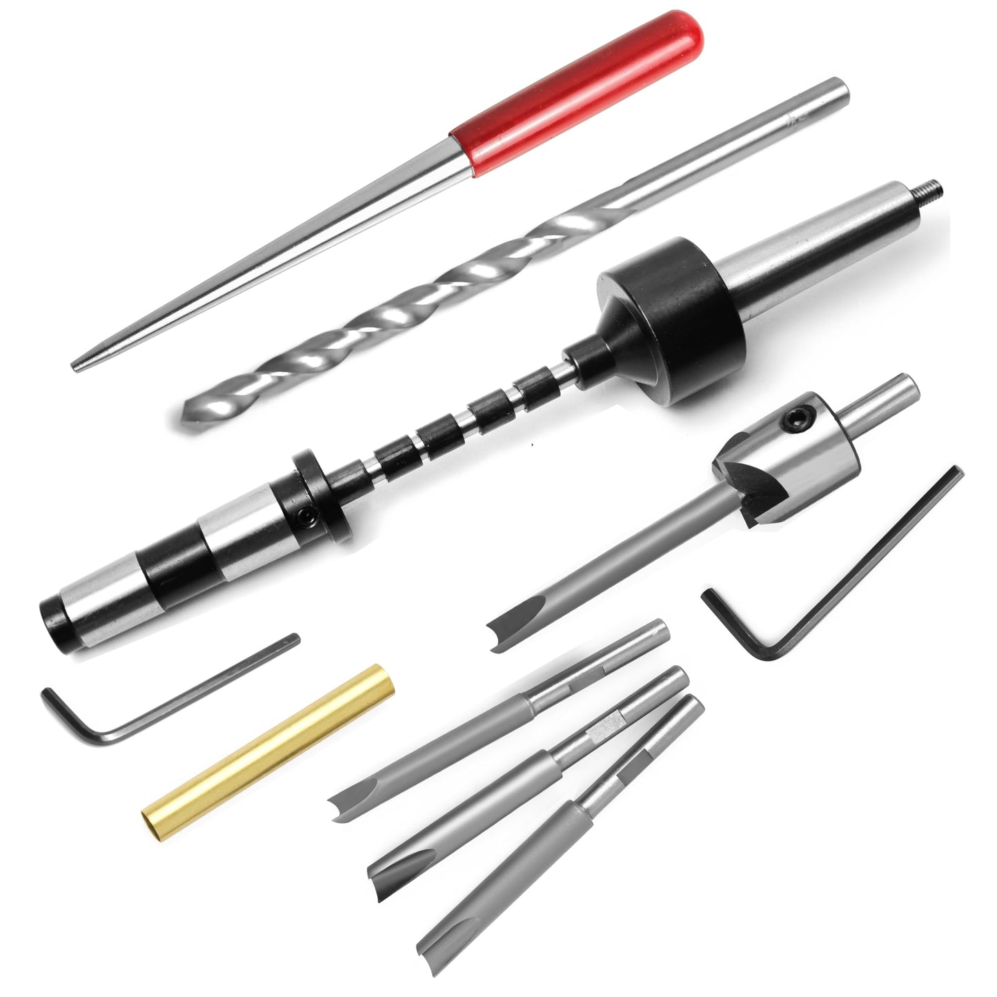 PM-002/MT2 Pen Mandrel Saver +TRIM-001 7pc Universal Barrel Trimming System+ INT-001 Universal Pen Tube Insertion Tool