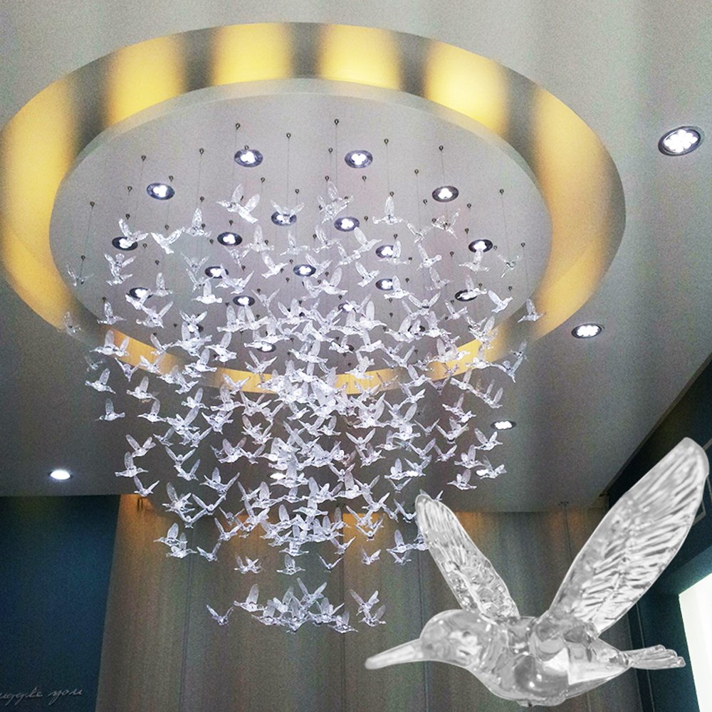 Ceiling Decoration Flying Bird Lifelike DIY Hanging Decorative for Kindergarten Shopping Mall Bedroom Party Christmas Tree