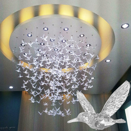 Ceiling Decoration Flying Bird Lifelike DIY Hanging Decorative for Kindergarten Shopping Mall Bedroom Party Christmas Tree