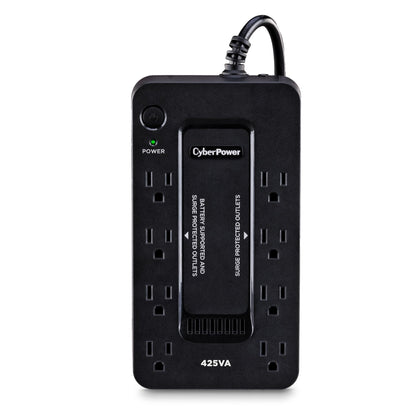 CyberPower ST425 Standby UPS System, 425VA/260W, 8 Outlets, Compact, Black