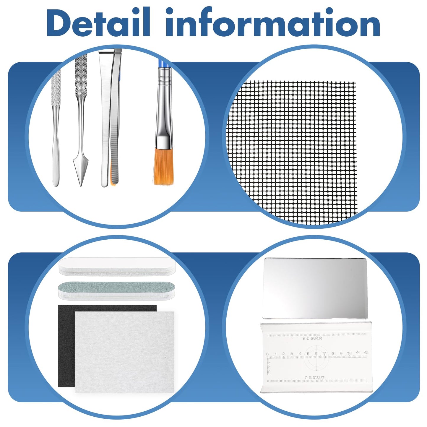 Lasnten 15 PCS Metal Silver Clay Kit, DIY Hand Making Jewelry Making Tool, Precious Metal Clay Essentials Starter Tool Kit