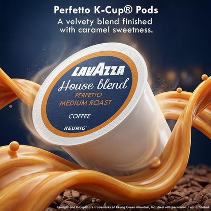 Lavazza K-Cup Coffee Pods Variety Bundle for Keurig Brewers – Light & Medium Roast, Single-Serve K-Cup Coffee Pods, 40 Count Assorted Flavors (20 Dolcevita Classico & 20 House Blend Perfetto)