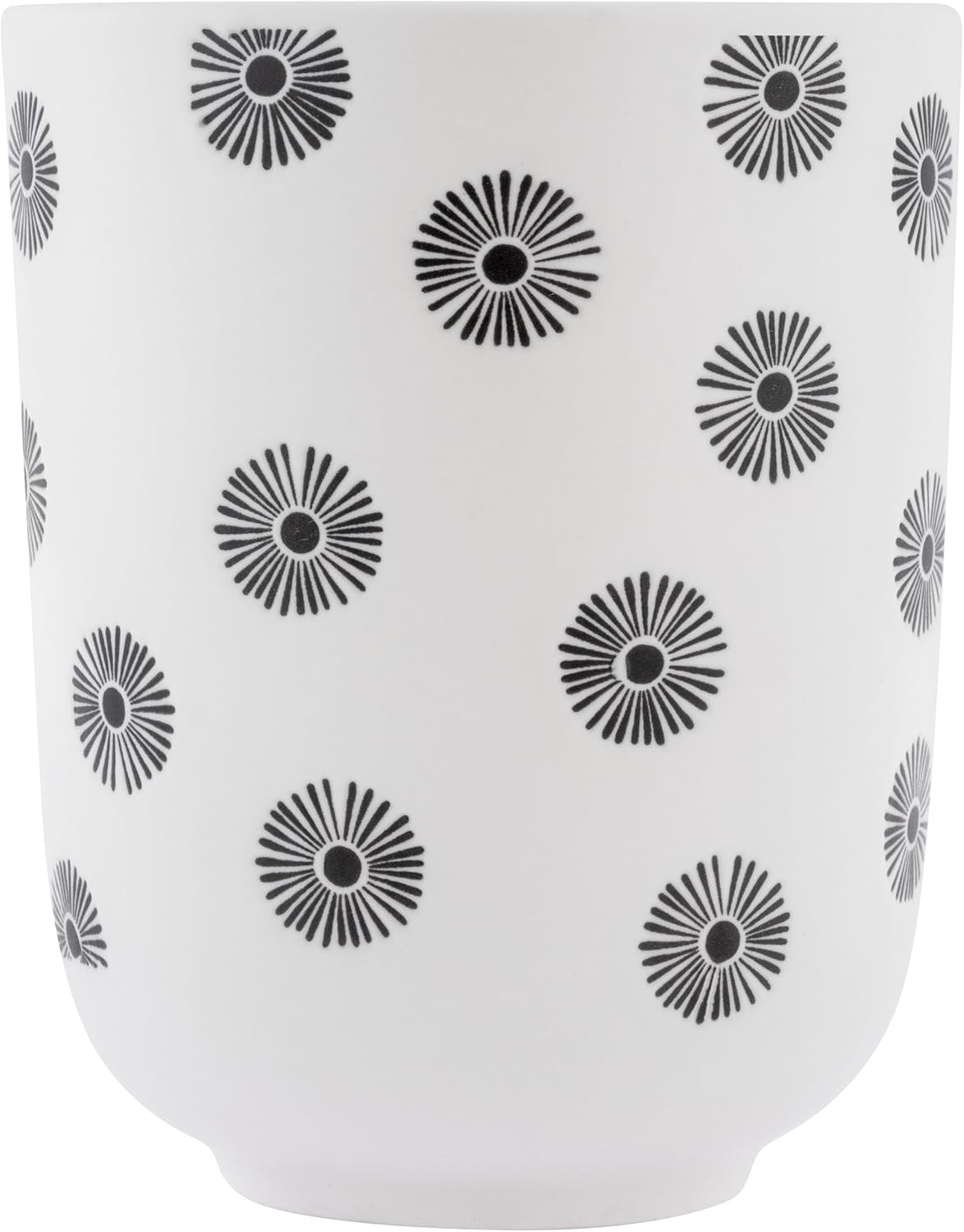 Karma Milo Utensil Holder, 4.5” x 5.5” x 4.5”, White/Black Kitchen Storage