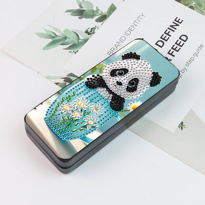 5D DIY Diamond Painting Kit Special Shape Diamond Art Eyeglass Case, Handmade Diamond Art Sunglasses Glasses Storage Box, Partial Mosaic Making Craft for Adults Travel Sunglasses Storage Box Gift