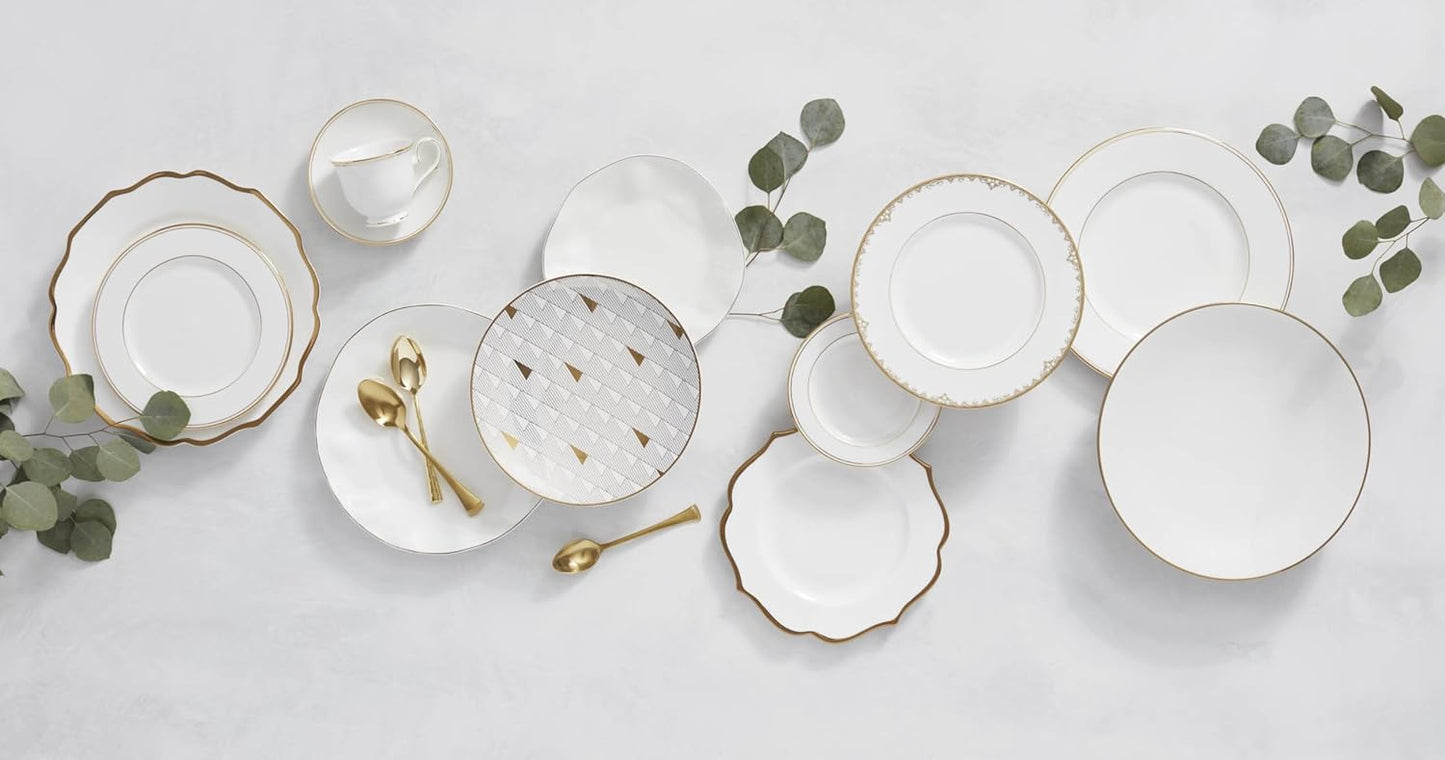 Lenox White Trianna Gold Salad Plate - 1.27 LB
