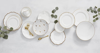 Lenox White Trianna Gold Salad Plate - 1.27 LB