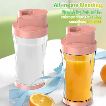 Portable Blender, 360W Personal Blender for Shakes and Smoothies for Kitchen, 24 Oz BPA Free Traveling Juicer Cup and Lid with 6 Blades, Self Cleaning Portable Juicer for Kitchen/Travel/Gym, Black
