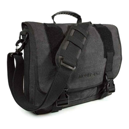 Mobile Edge ECO-Friendly Laptop Messenger Bag for Men and Women, for 14.1" PC and Compatible with MacBook 15", Cotton Canvas, Black