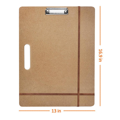 tutata 13 x 17 Drawing Board, Sketch Board with Handle, Portable Art Clipboard for Drafting, Fit in Artist Tote