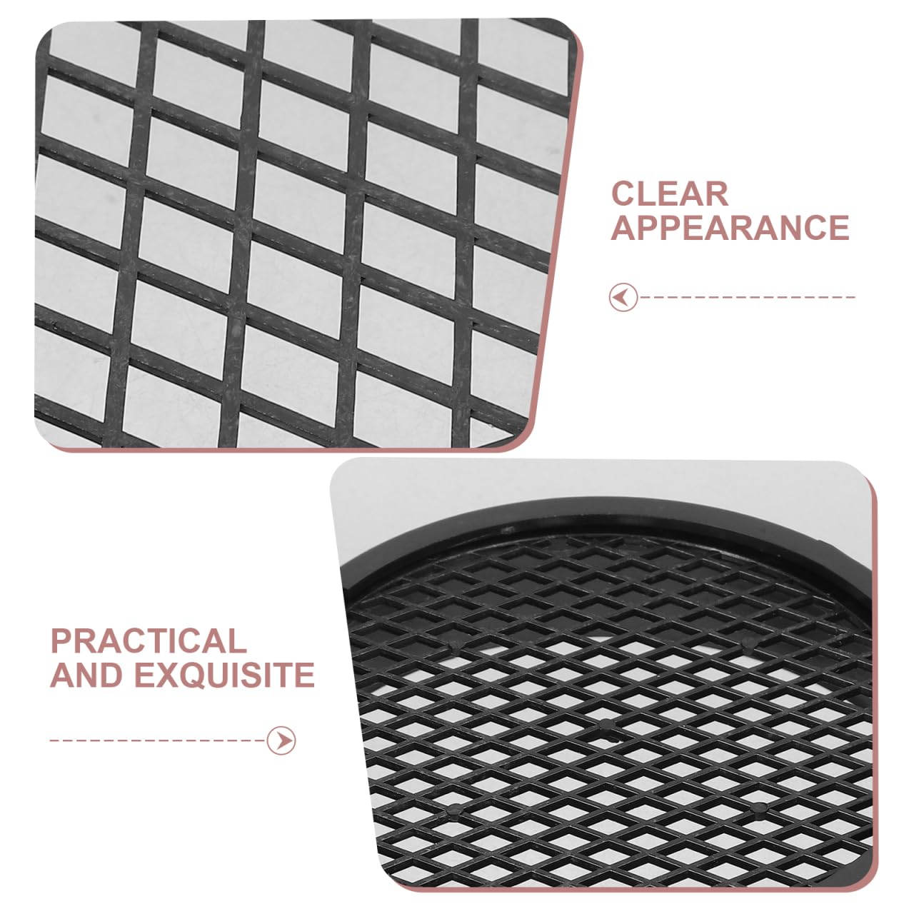 DOITOOL Soil Sieve Set with 6 Replaceable Mesh, 4.4 Inches Plastic Garden Sieve Sifting Pan Sifter for Rocks Gardening Gravel Sand and Gold Panning