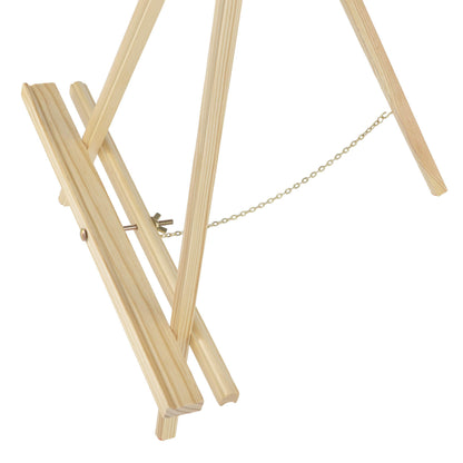 Creative Mark Thrifty Wood Tripod Display Easel Stand for Painting Pack of 12 - Durable Light Weight and Foldable, Perfect Drawing and Painting - Mahogany Finish - Ideal for Artist